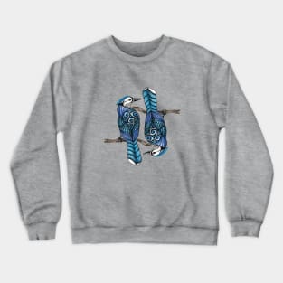 Blue Jay Spirit Animal Design Crewneck Sweatshirt